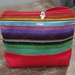 Serape bag is handmade with 100%cotton fabric.